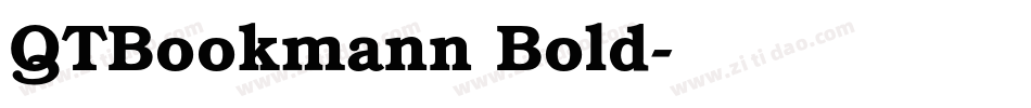 QTBookmann Bold字体转换